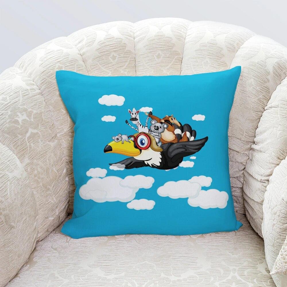 Pillowcase Car Cushion Cover Multi-Cartoon  Home Decoration Bedroom Sofa  Bedside