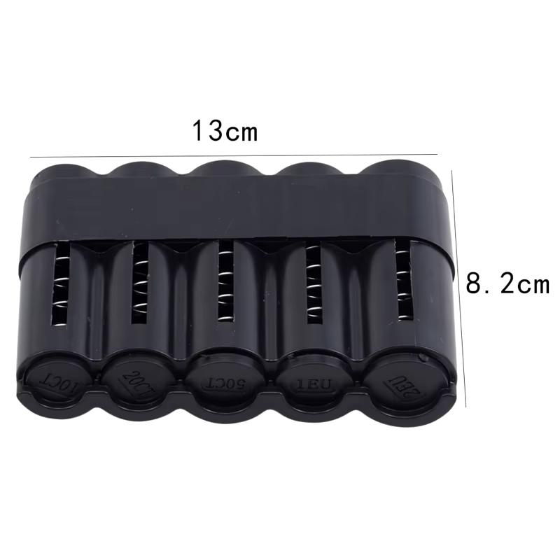 Quarter Euro Coins Purse Storage Box Spring Coin Dispenser Coin Holder Case High Quality Wallet Holders Portable Money Boxes