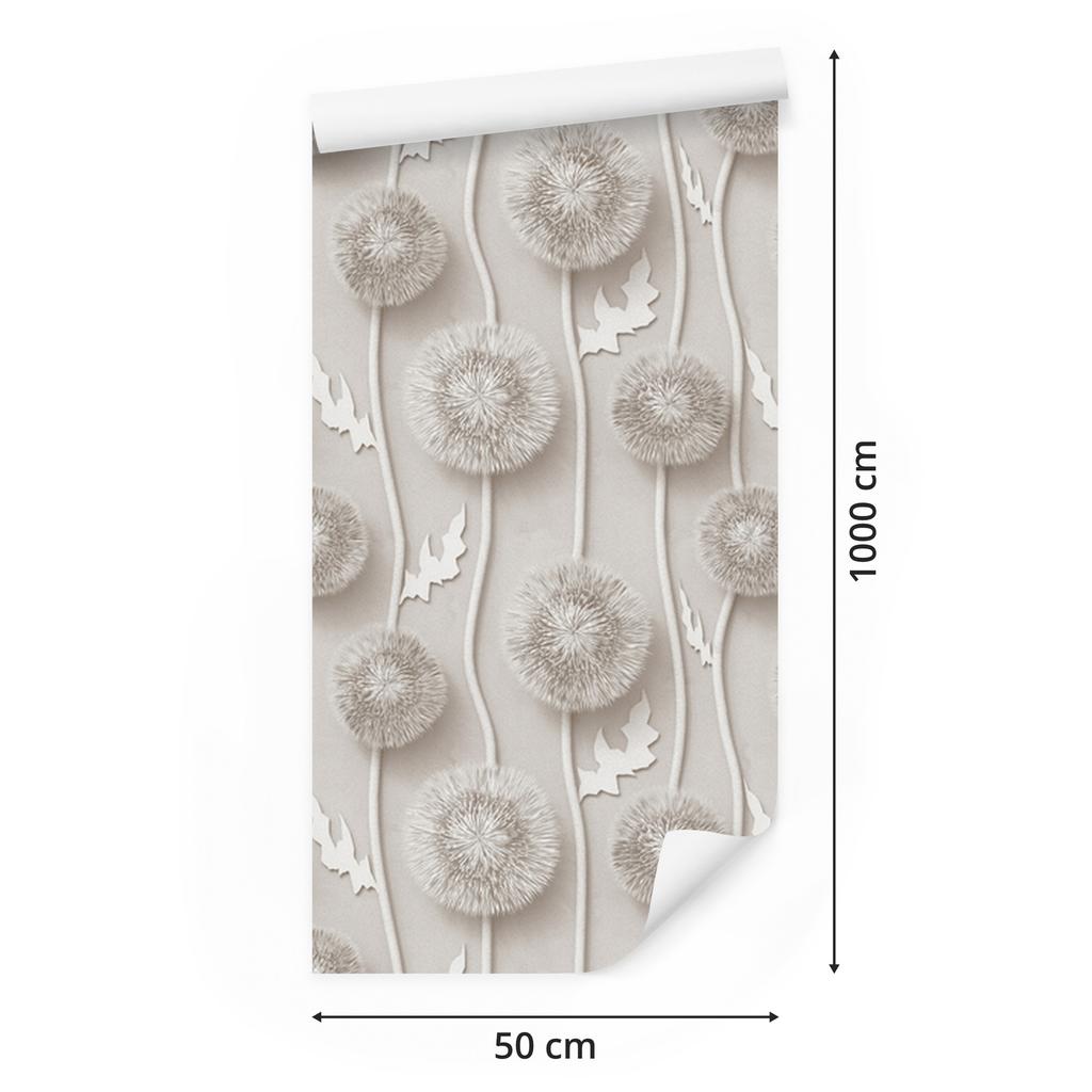 Dandelions wallpaper for living room and bedroom 50x1000