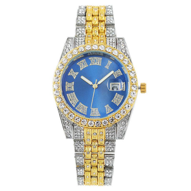 Roman Numeral Diamond Women's Quartz Watch - Fashionable New Design