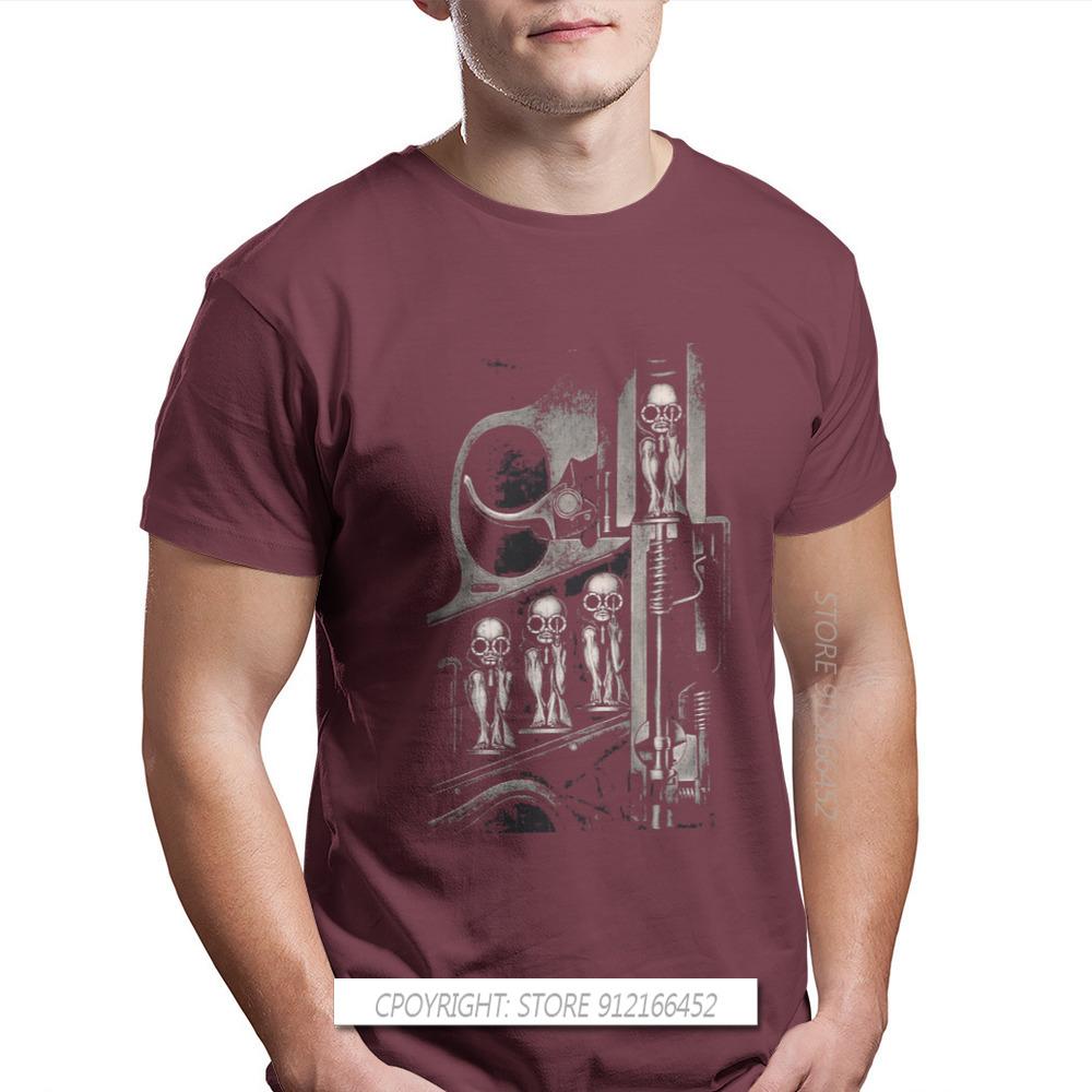 Giger Birth Machine Round Collar TShirt Goth 1980s Subculture Rock Romance 100% Cotton Original T Shirt Man's Tops New Design