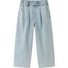 Balabala Girls' Autumn 2025 Trendy Straight-Leg Jeans