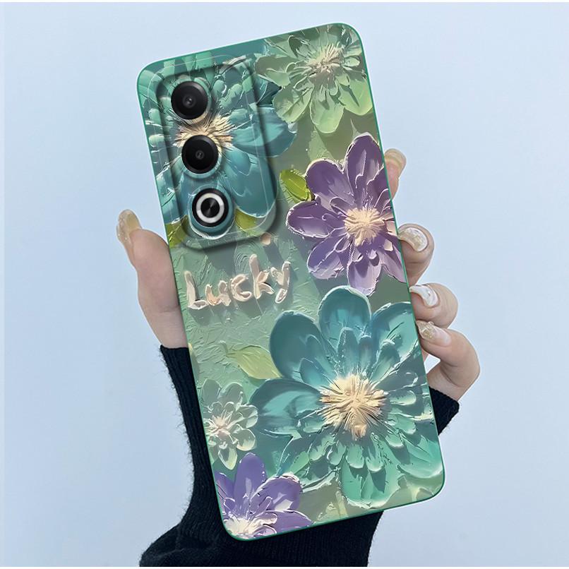 For OPPO A80 5G Case Fashion Simplicity Flower Soft Silicone Back Case For OPPO A80 5G CPH2639 Phone Cover OPPOA80 A 80 Fundas