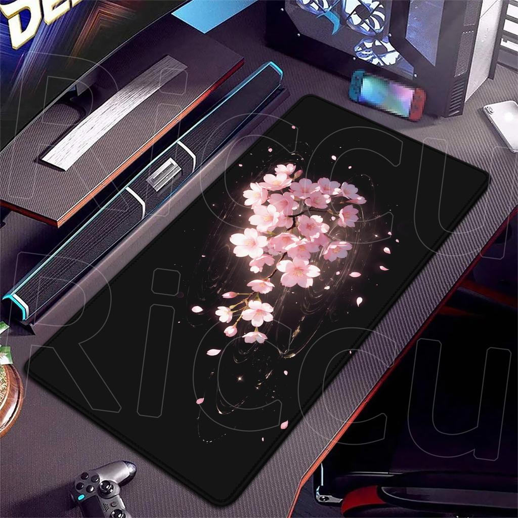 HD XXL Sakura Desk mat Japan Cherry Blossom Placemat MousePad Gaming Mouse pad Keyboard Pad Office Mats 400x900mm Carpet Laptop