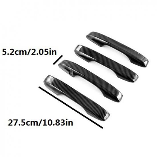 For Honda Civic 11th Gen   ABS Carbon Fiber Style Door Handle Cover Trim