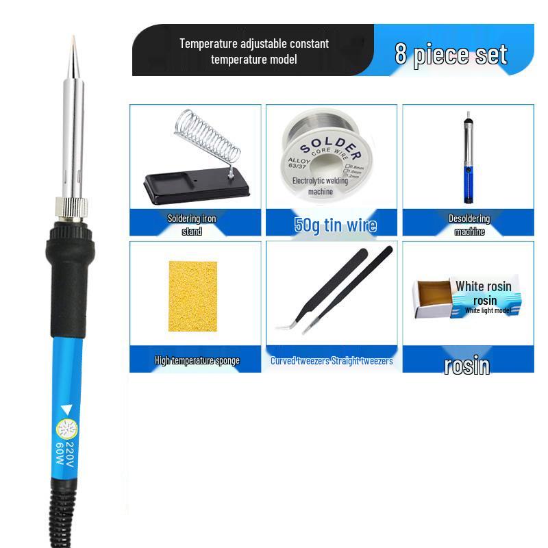 Adjustable 60W Electric Soldering and Pyrography Iron Set for Repair and Welding