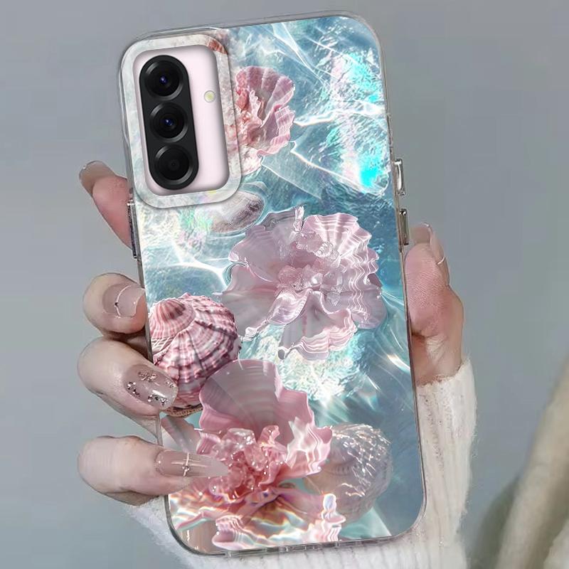 Summer Seashell Starfish Girls Case For Samsung Galaxy A16 A56 A26 A36 A06 A55 A35 A25 A15 A12 A32 A54 S24 S25 S22 S23 FE Cover