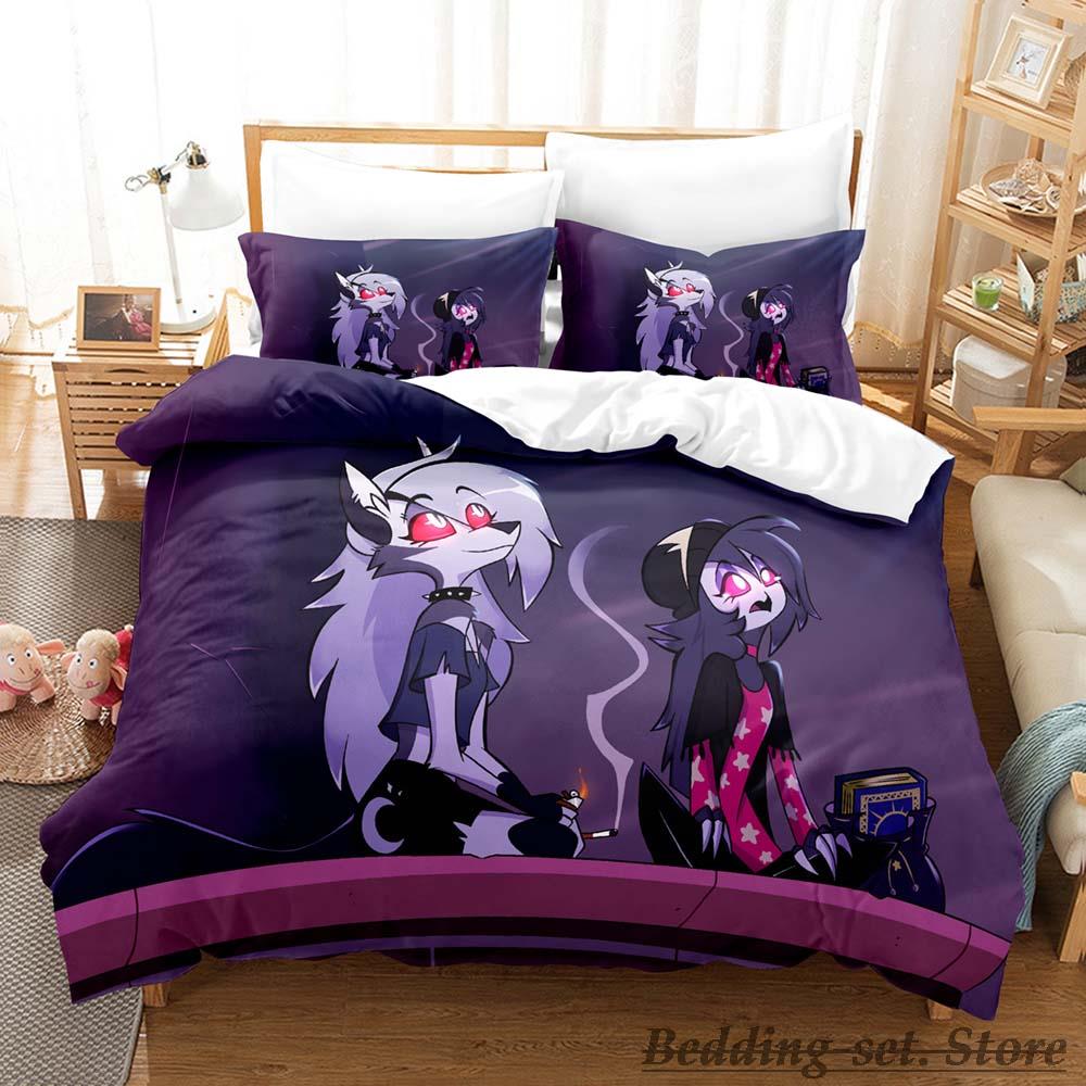 2023 Loona Boss Bedding Set Single Twin Full Queen King Size Bed Set Adult Kid Bedroom Duvetcover Sets Anime Parure De Lit Bed