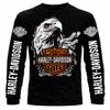 Чоловіча футболка Harley Davidson з довгим і коротким рукавом, 100% бавовна, розміри від S до 6XL