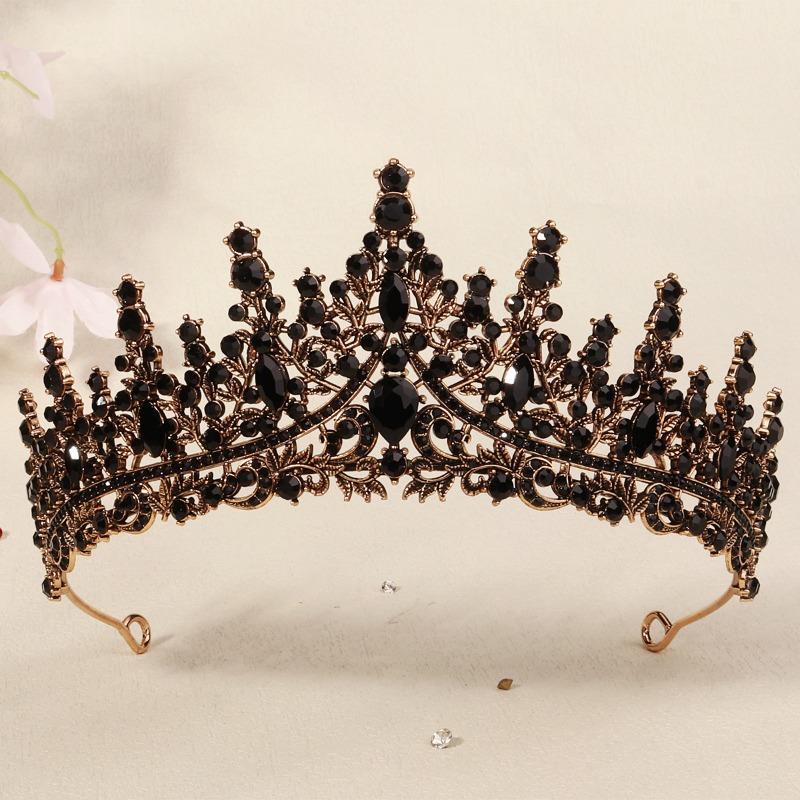 Corona Oscura Ballo di Halloween Corona di Strass Moda Foto Styling Copricapo