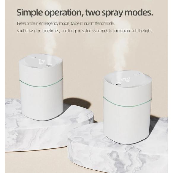 New USB Rechargeable Ultrasonic Diffuser Smart Car Humidifier Air Purifier Mini Portable Water Air Desktop Humidifier