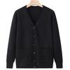 Plus-size Spring and Autumn 2024 New Women's Thin Coat Comfortable Casual Fashion Loose V-Collar Coat Women's Coat