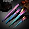 New Creative 304 Stainless Steel Cutlery Set Luxury Gold Tableware Matte Spoons Steak Knife Fork Dinnerware Set Kitchen Utensils