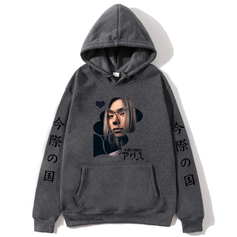 Anime Alice In Borderland Men's Hoodies Boys Harajuku Girls Autumn Winter Pullover Fancy Music Gift Loose Comfortable Sweatshirt
