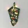 Christmas Teardrop Swag 20" Faux Pine Greenery Teardrop Wreath