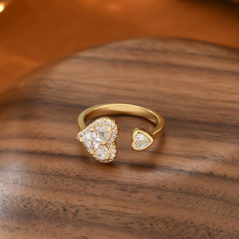 Nastavitelný dámský prsten Prsten lásky Módní Osobnost Jednoduchý Čistý Ins Styl Dívčí Letní Plážová Dovolená Šperky Prsten na prst Svatba Party Šperky