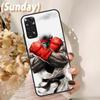 Boxing Gloves Case For Redmi Note 11 10 8 9 12 Pro Plus Note 12S 11S 10S 9S Cover For Redmi 12C 9C 10C 10A