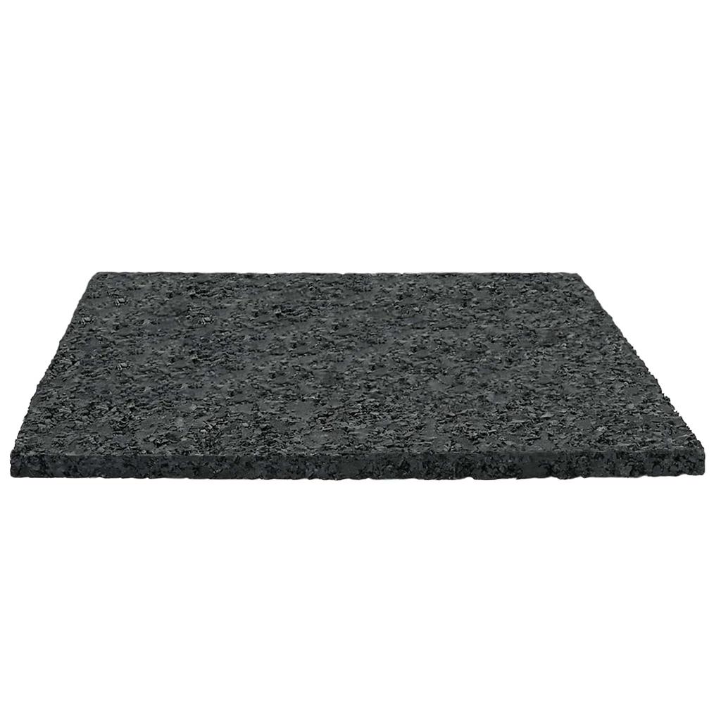 Rubber Granule Patio Mat Black 9 X 9 X 0.3 Cm Rubber