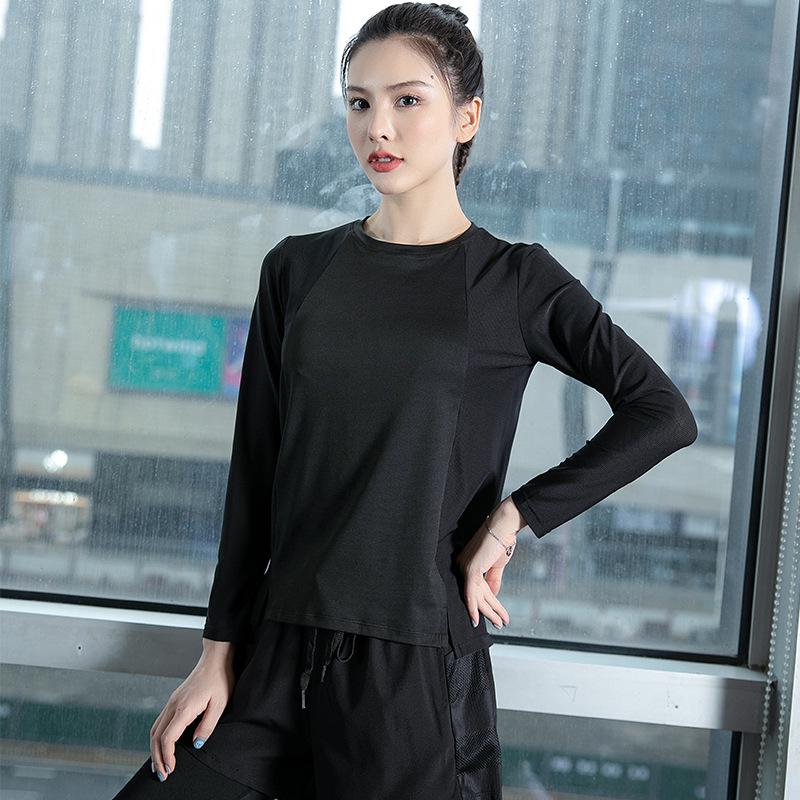 Women's Quick-Dry Long Sleeve Yoga Top - Fashionable, High-End Fit for Running & Fitness