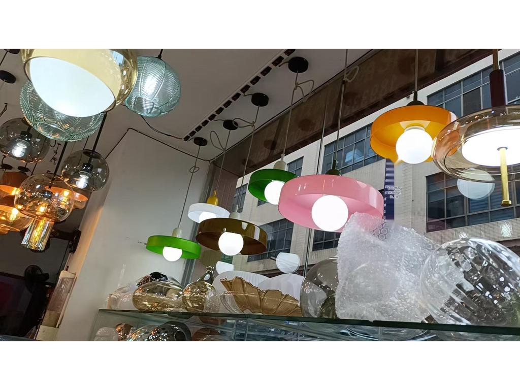 Northern Minimalist Cream Glass Pendant Light for Dining, Bedside, or Bar