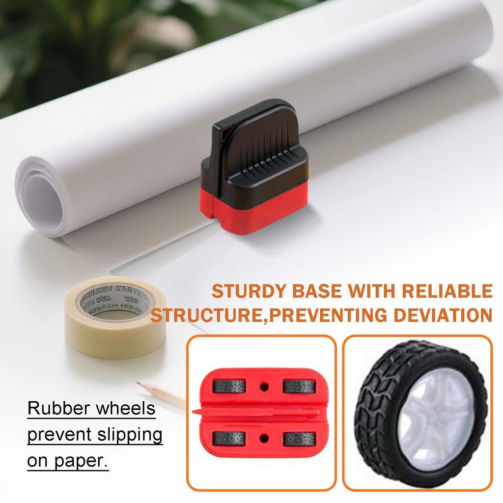 Wrapping Paper Cutter With Wheels Straight Line Gift Wrap Cutter For Birthday And Christmas, Fits Various Rolls And Papers