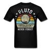 Pluto Never Forget 1930 - 2006 Vintage Shirt Solar System Planet Science T-shirt