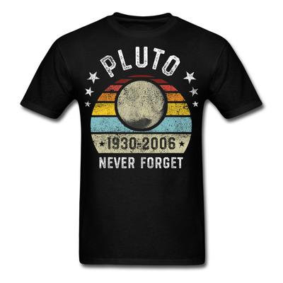 Pluto Never Forget 1930 - 2006 Vintage Shirt Solar System Planet Science T-shirt