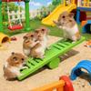 Plastic Hamster Seesaw Toy Colorful Rodents Seesaw Small Animal Toys  Cage Environment