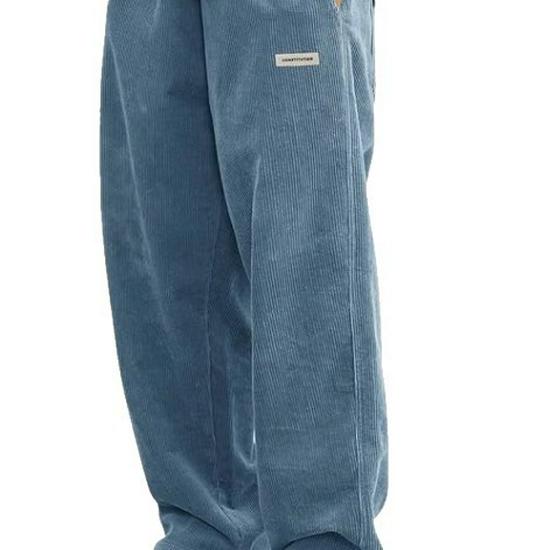 

Men s Autumn & Winter Corduroy Casual Pants - Trendy Solid Colors Large peacock синього кольору