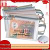 Customized A4 Transparent Mesh File Bag - Waterproof, Zippered, with Logo Printing Option