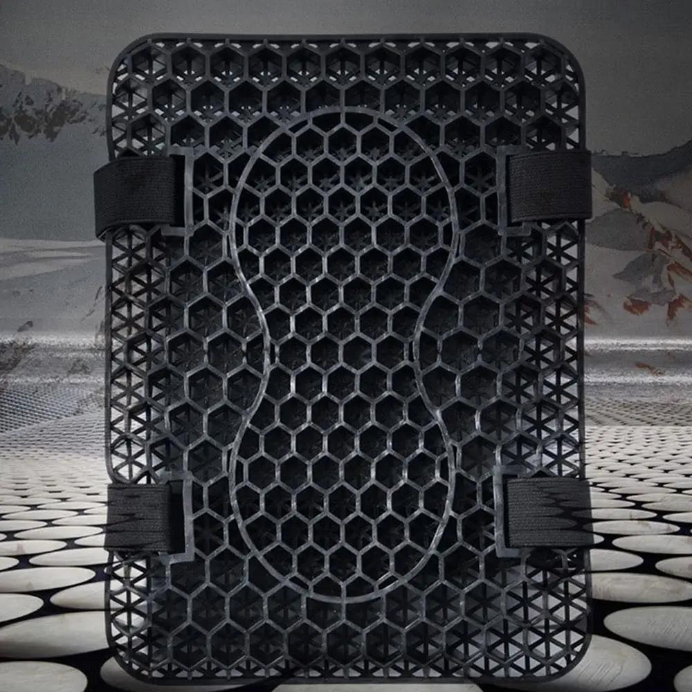 Motorcycle Seat Cushion Gel Pad Universal Anti Slip Comfortable Seat Cover Honeycomb Design Pressure Relief for Motorbike
