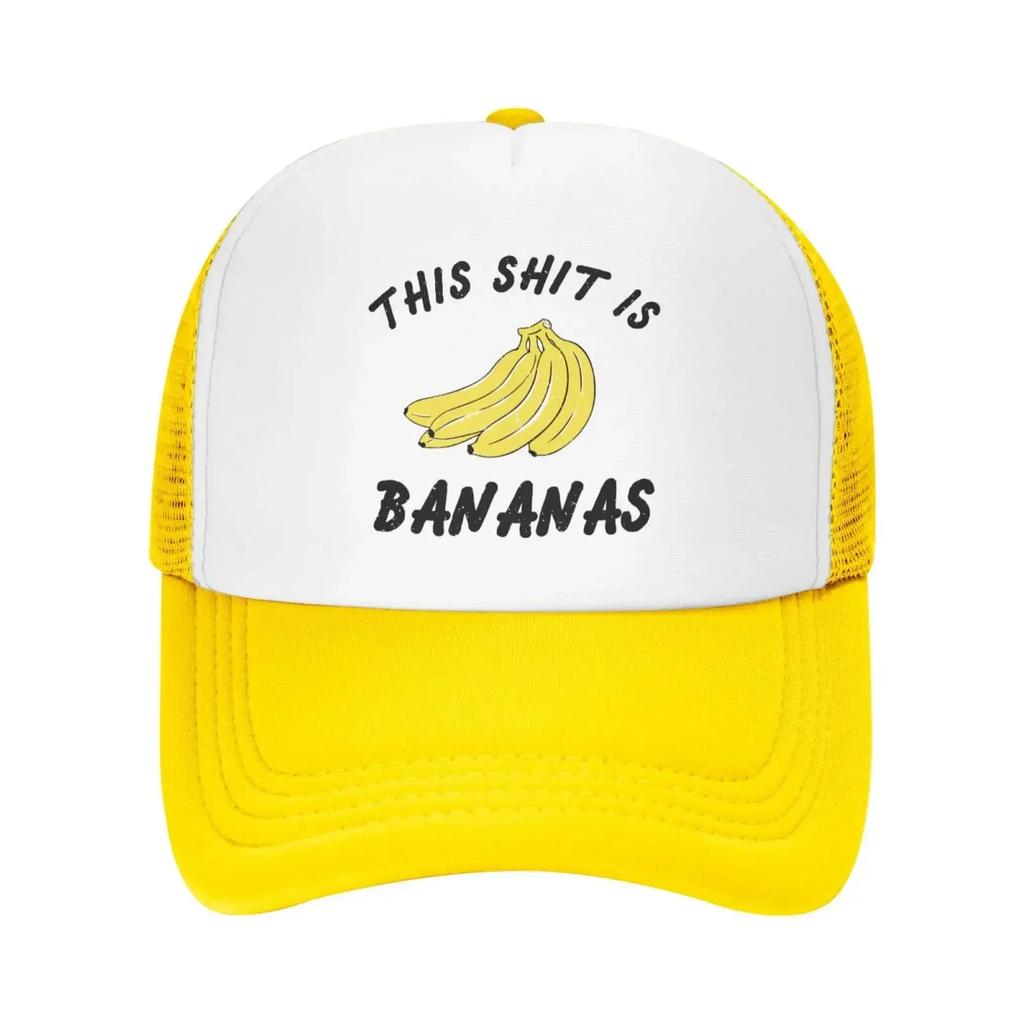 This Shit is Bananas Mesh Hat Unisex Women Baseball Cap Funny Trucker Hat