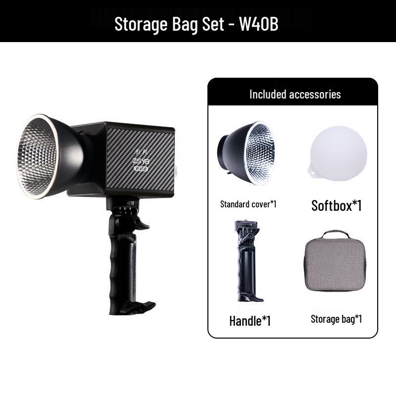 8W New Handheld COB 40W Outdoor Shooting Light for Portraits & Live Room