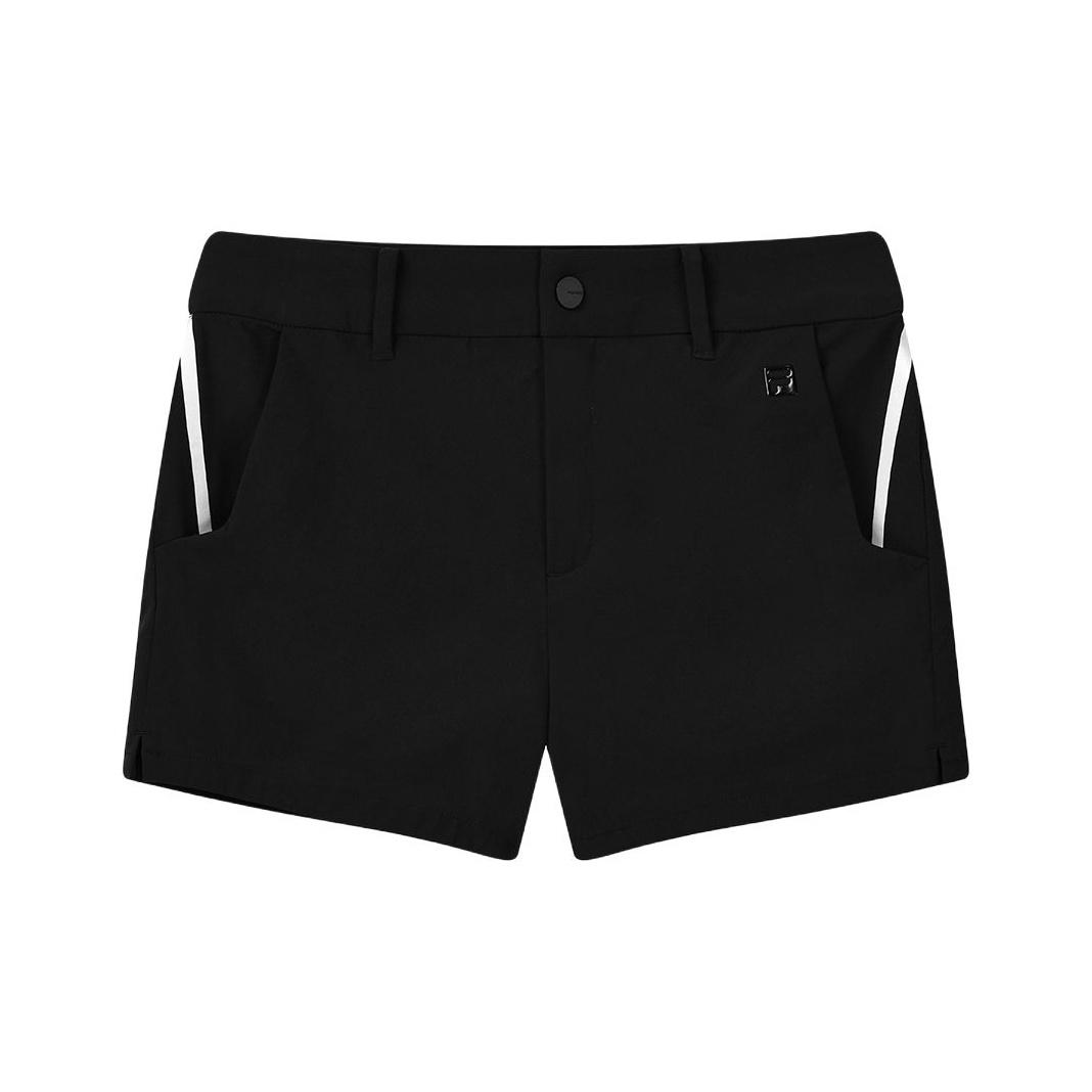FILA Color Block Woven Lace-Up Casual Shorts Women shorts Black A11W135362F-BK S