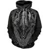 Herren Wikinger Tattoo Nordische Mythologie Grafik 3D Druck Hoodie Pullover Sweatshirt Hoodies