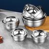 Gu Rou 304 Stainless Steel Double-Layer Insulated Bowl