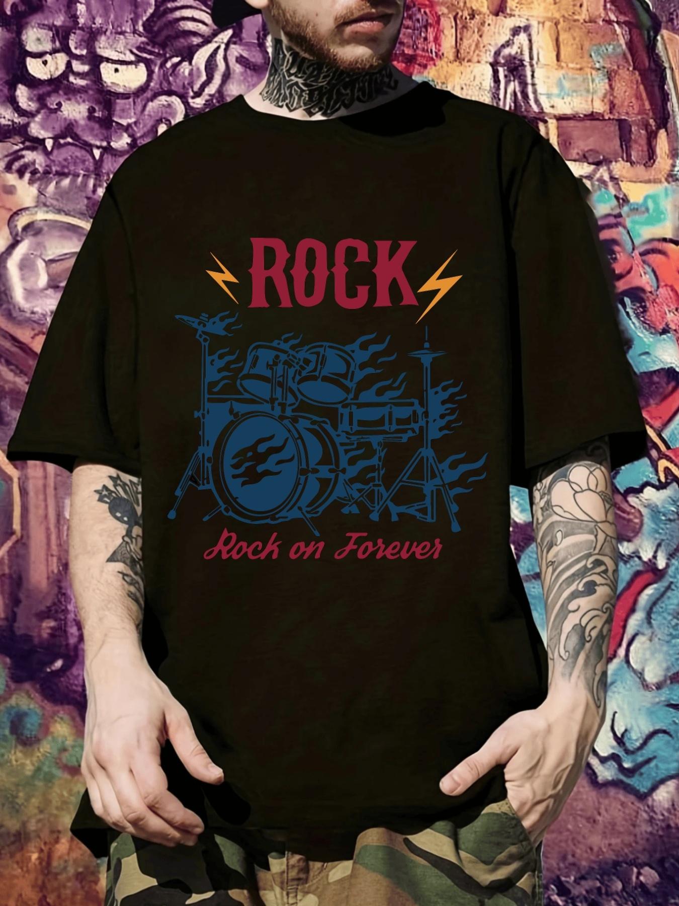 Rock Band Graphic T-shirt - Short Sleeve XXXL