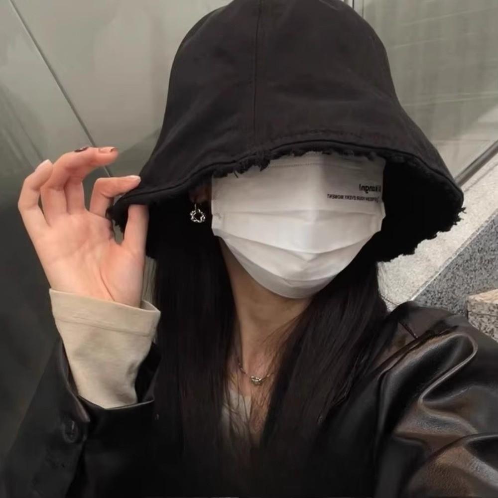 Foldable Fisherman Hat Oversized Brim Sun Protection Cap Casual Bucket Hat  Unisex