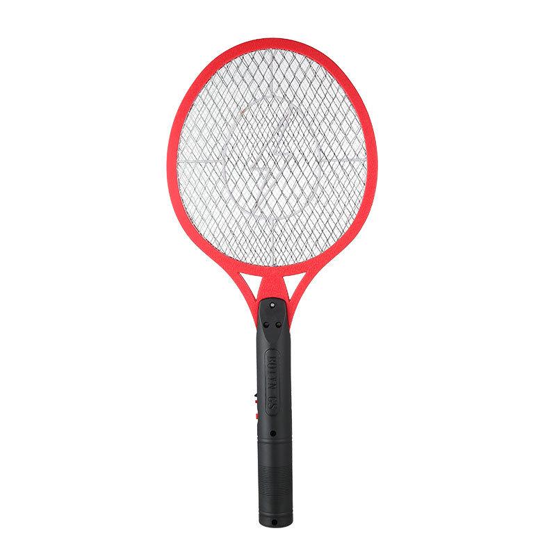 Rechargeable Electric Mosquito Swatter with Large Mesh and Flat Plug - Portable Lightning Type Insect Repellent.