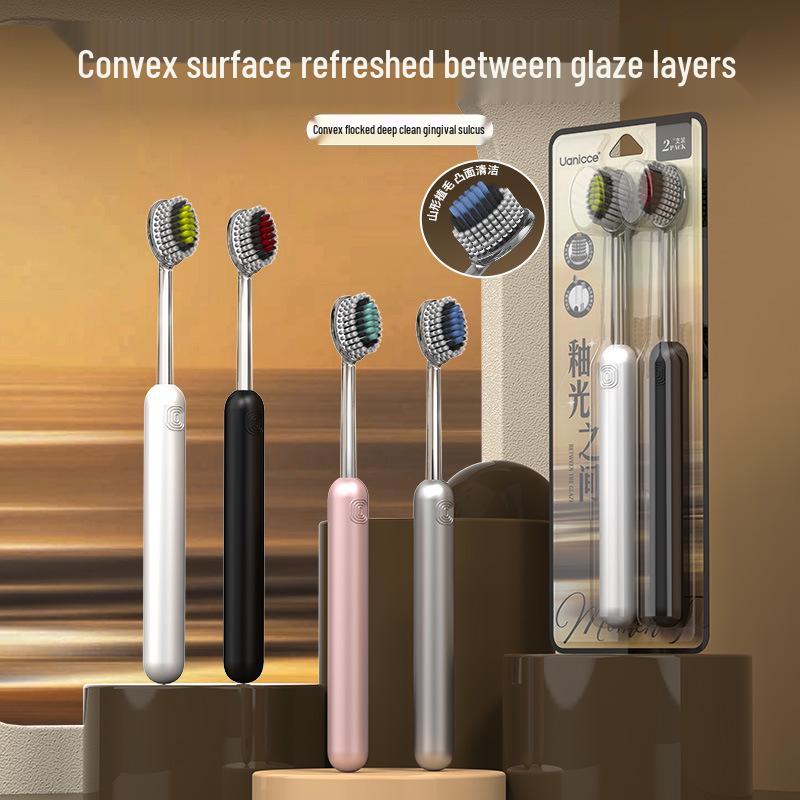 Uanicce High-End Roman Column Olive Head Soft Bristle Toothbrush for Adult Gum Protection