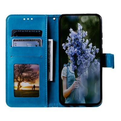 For Xiaomi Redmi Note 12S 4G PU Leather Wallet Phone Case Mandala Flower Imprint Anti-drop Stand Cover