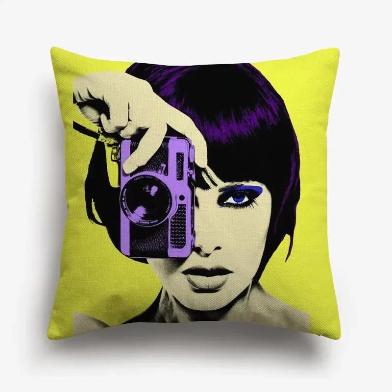 American POP ART Cushion Covers BANG WOW BOOM POW Cushion Cover Home Decorative Linen Pillow Case for Sofa Couch