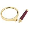 Rosewood Metal Magnifying Glass - 10x HD Handheld Lens for Reading & Science
