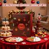Christmas Countdown Calendar 24 Days Refillable Collectible Treat Box Christmas Holiday Countdown For Home Living Room Bedroom