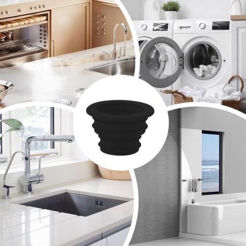 Drain Cover, Odor-Proof Cap, Sewer Deodorizing Cover, Washing Machine Drain Cover, Sewer Pipe Seal Ring for Laundry Room, Bathroom, Bathtub, and Kitch