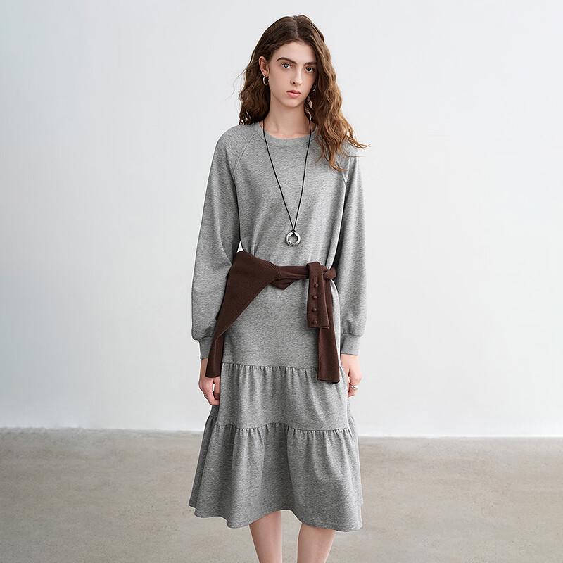 Chuyu Women's Cotton Loose Sweatshirt Dress
