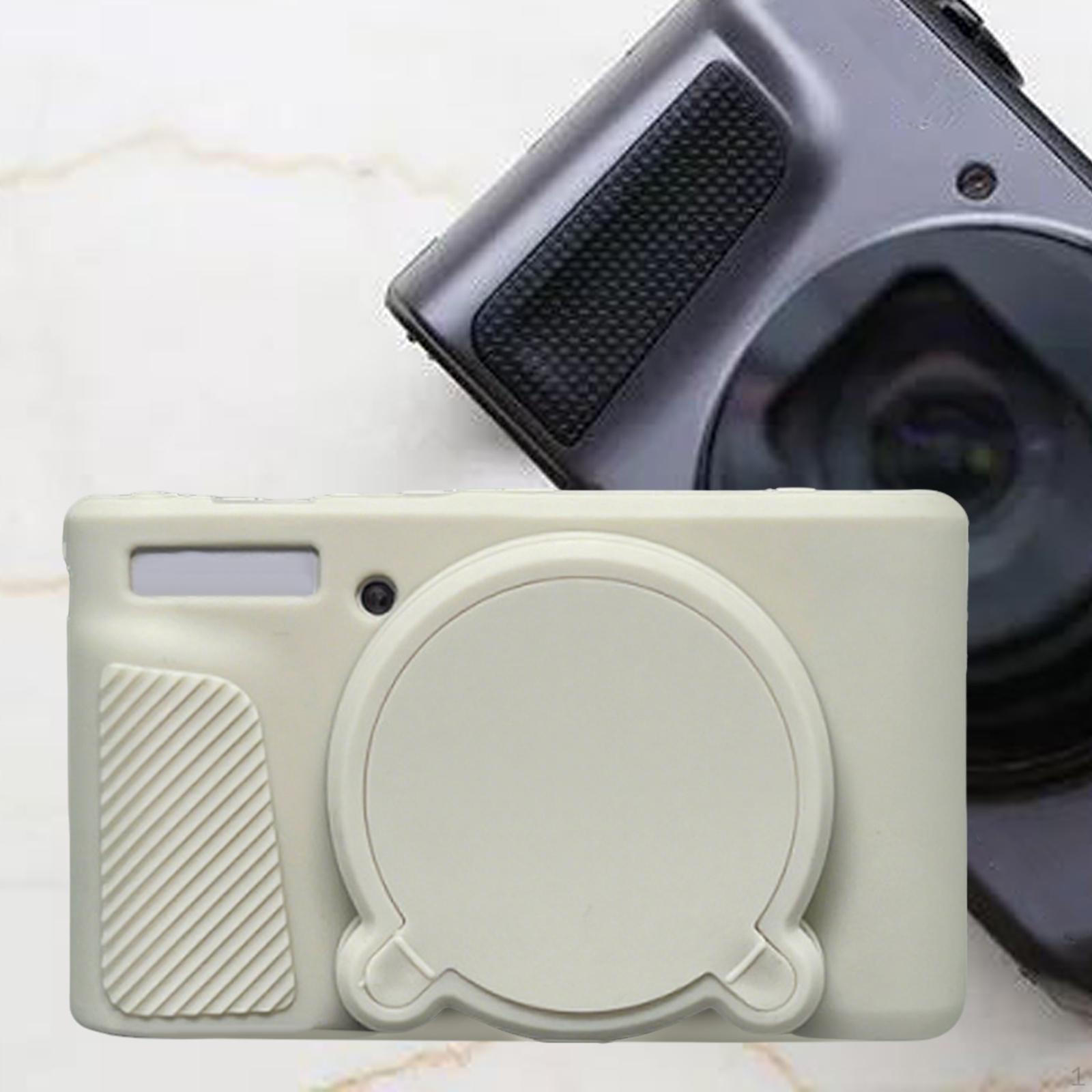 

Силиконовый чехол для камеры для SX740 SX730 со съемной крышкой объектива, легко держать и носить beige white
