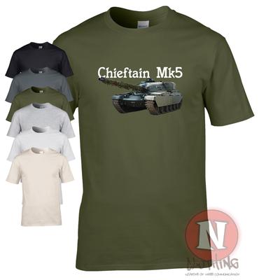 Chieftain Tank TShirt Fv4201 Cold War British Army Mbt 1960 90s Military