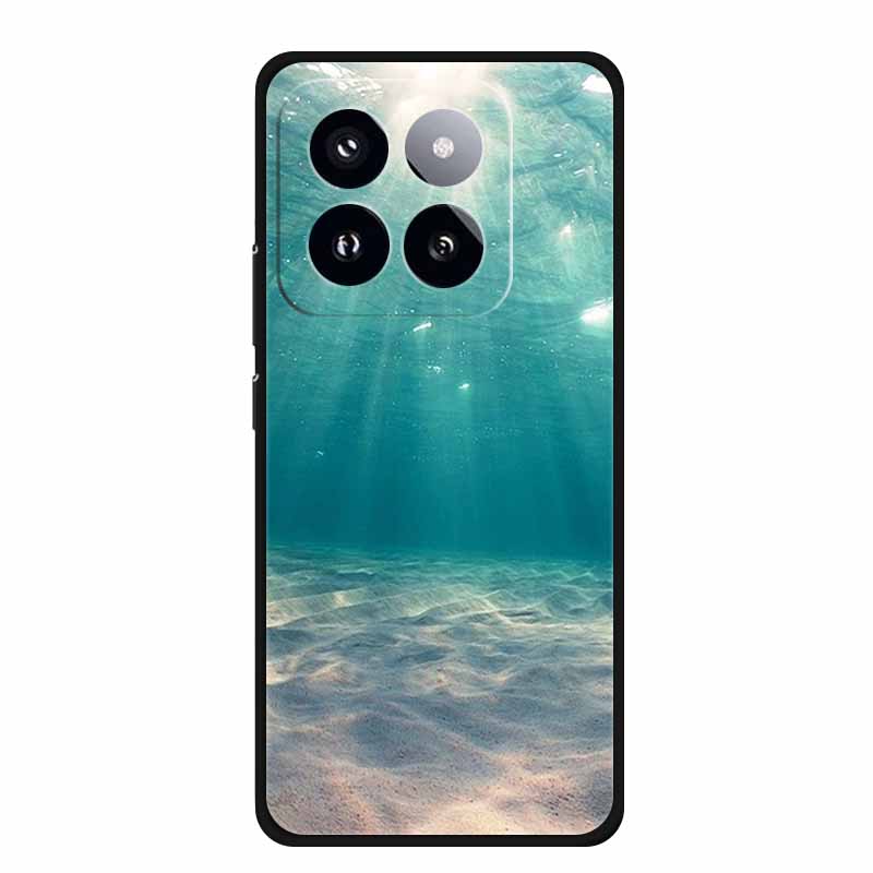 For Xiaomi 14T PRO Case Luxury Soft Silicone TPU Phone Cases Back Cover For Xiaomi14T Bumper Protective Shockproof Love fundas