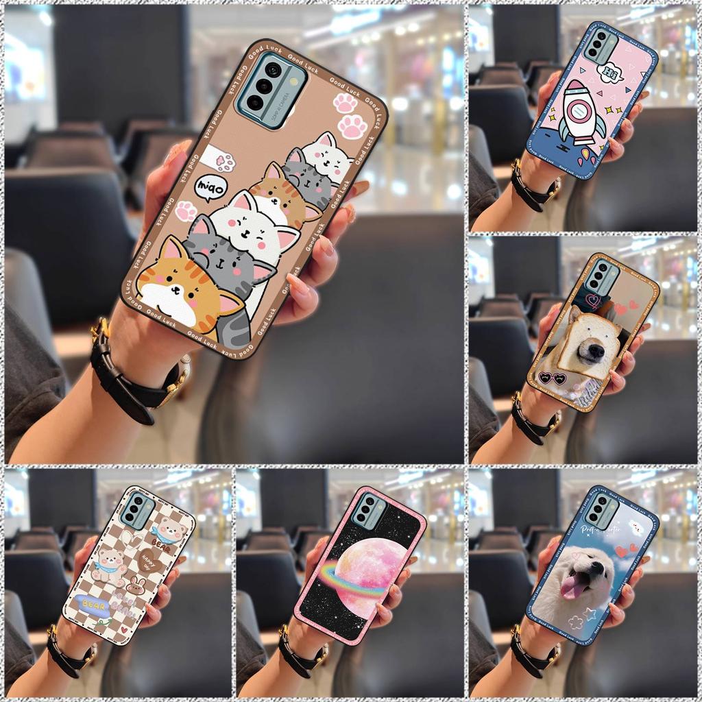 Custodia per telefono carina da cartone animato per Nokia G22 Silicone resistente Avvolgimento completo TPU impermeabile Graffiti Copertura posteriore Resistente allo sporco